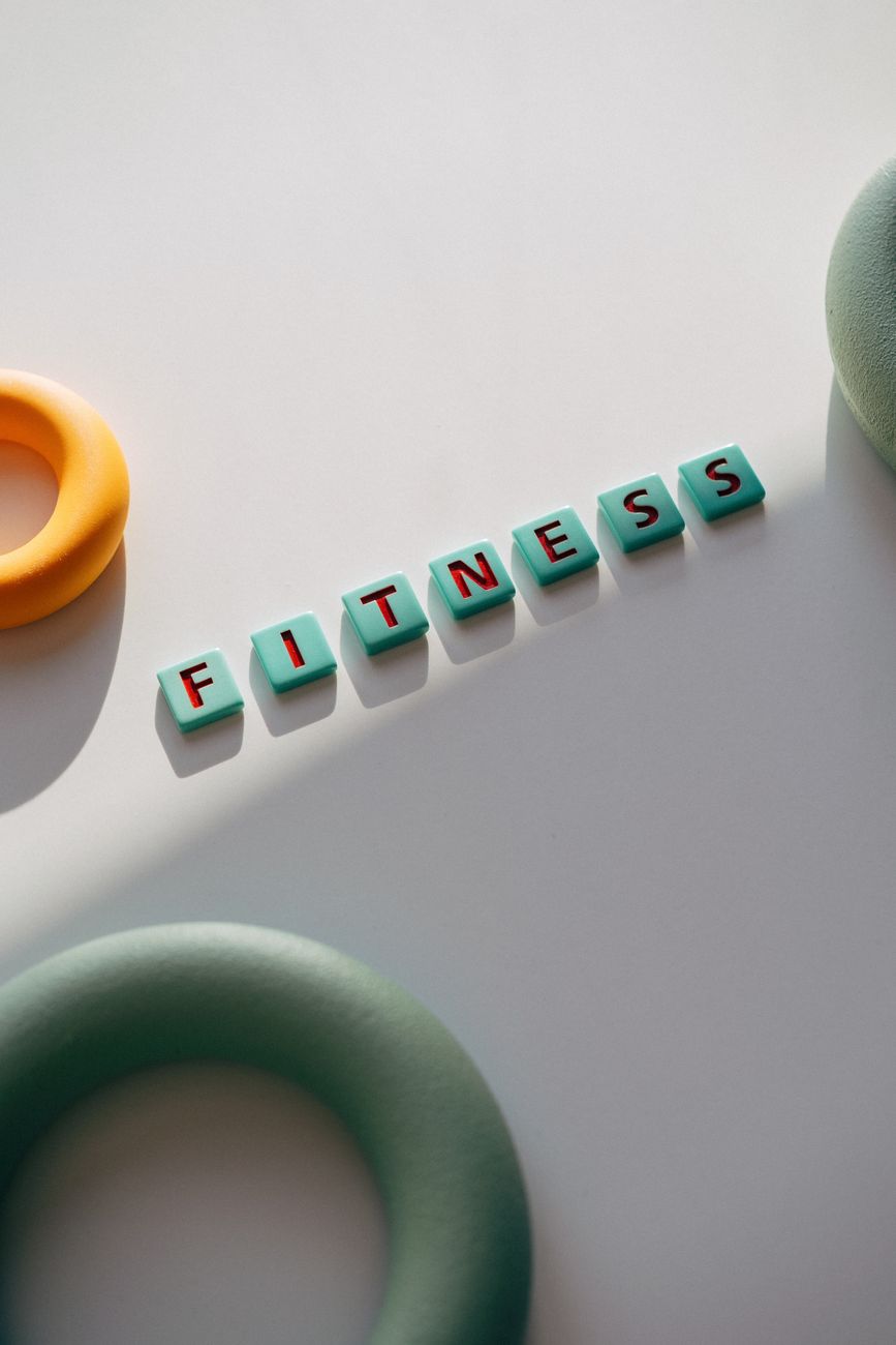 abstract fitness concept with bright colors