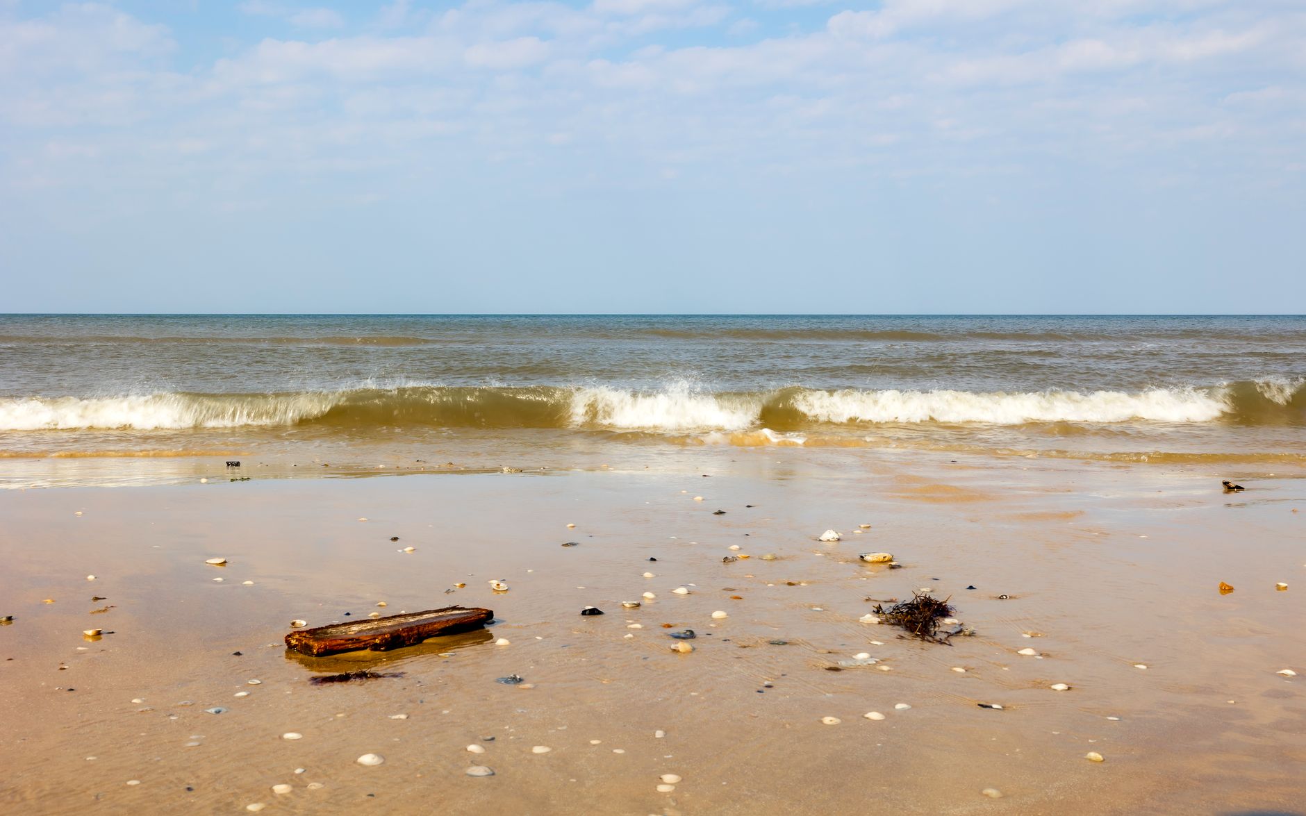 serene beach view at lokken denmark