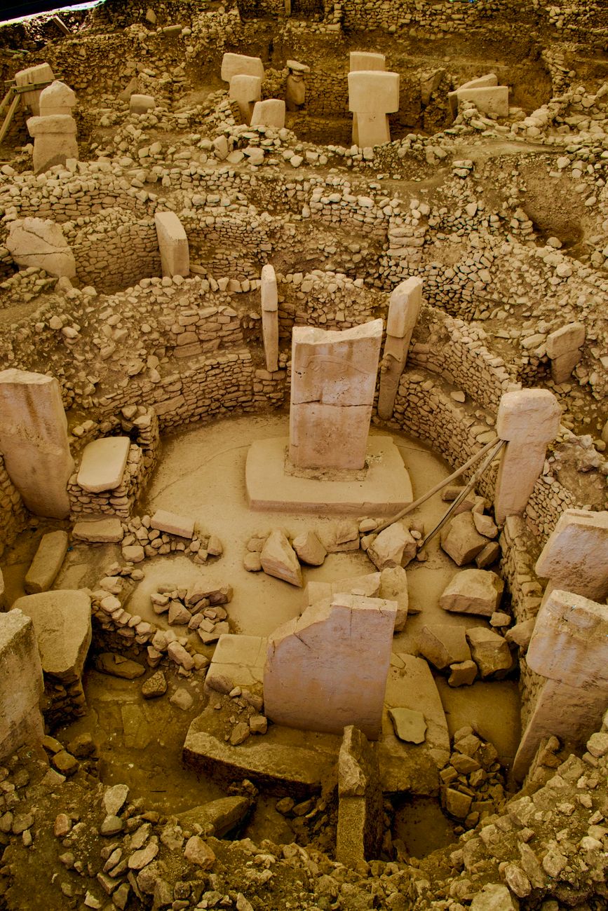 ancient gobekli tepe archaeological site view