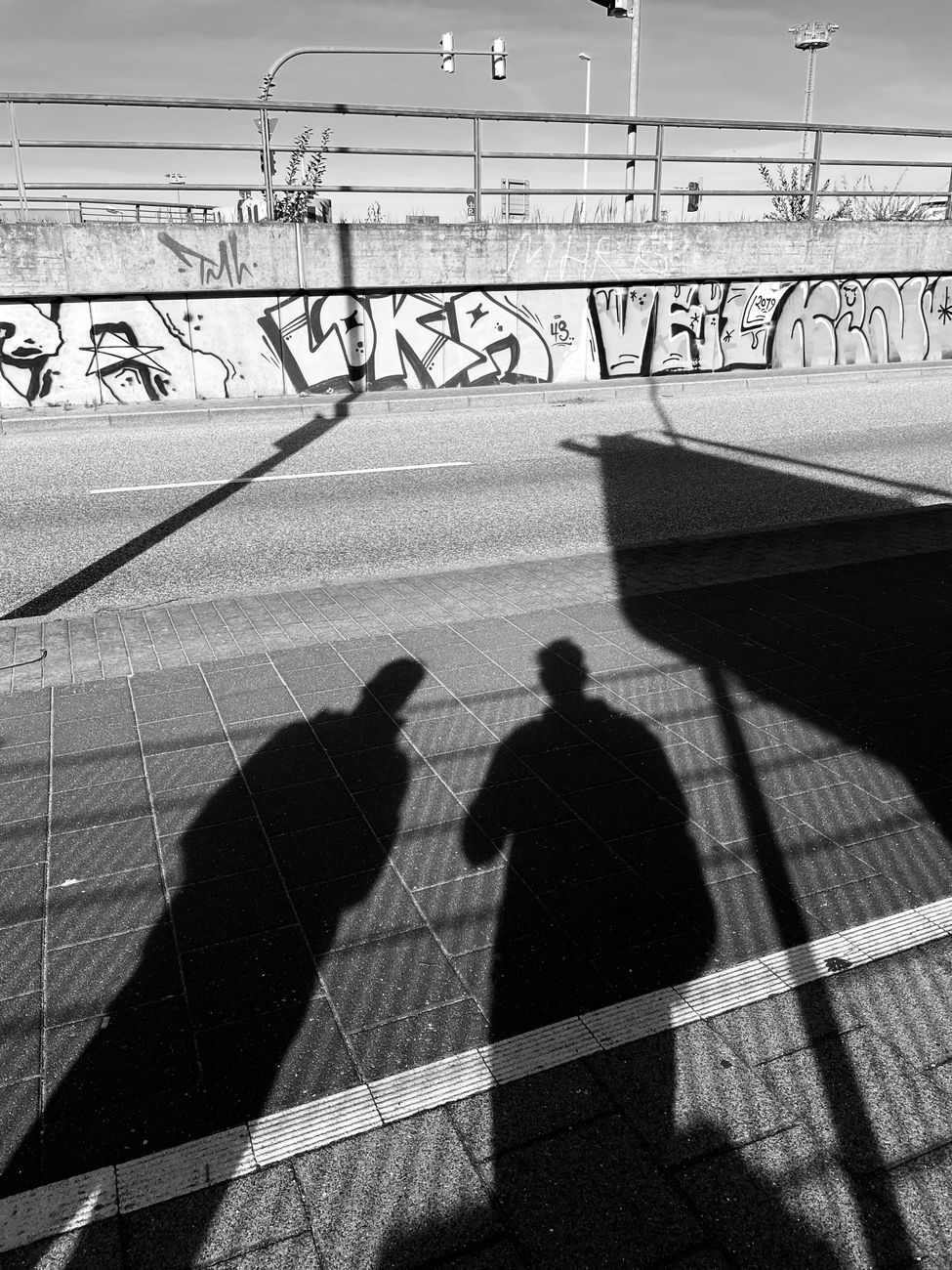 shadow of two people
