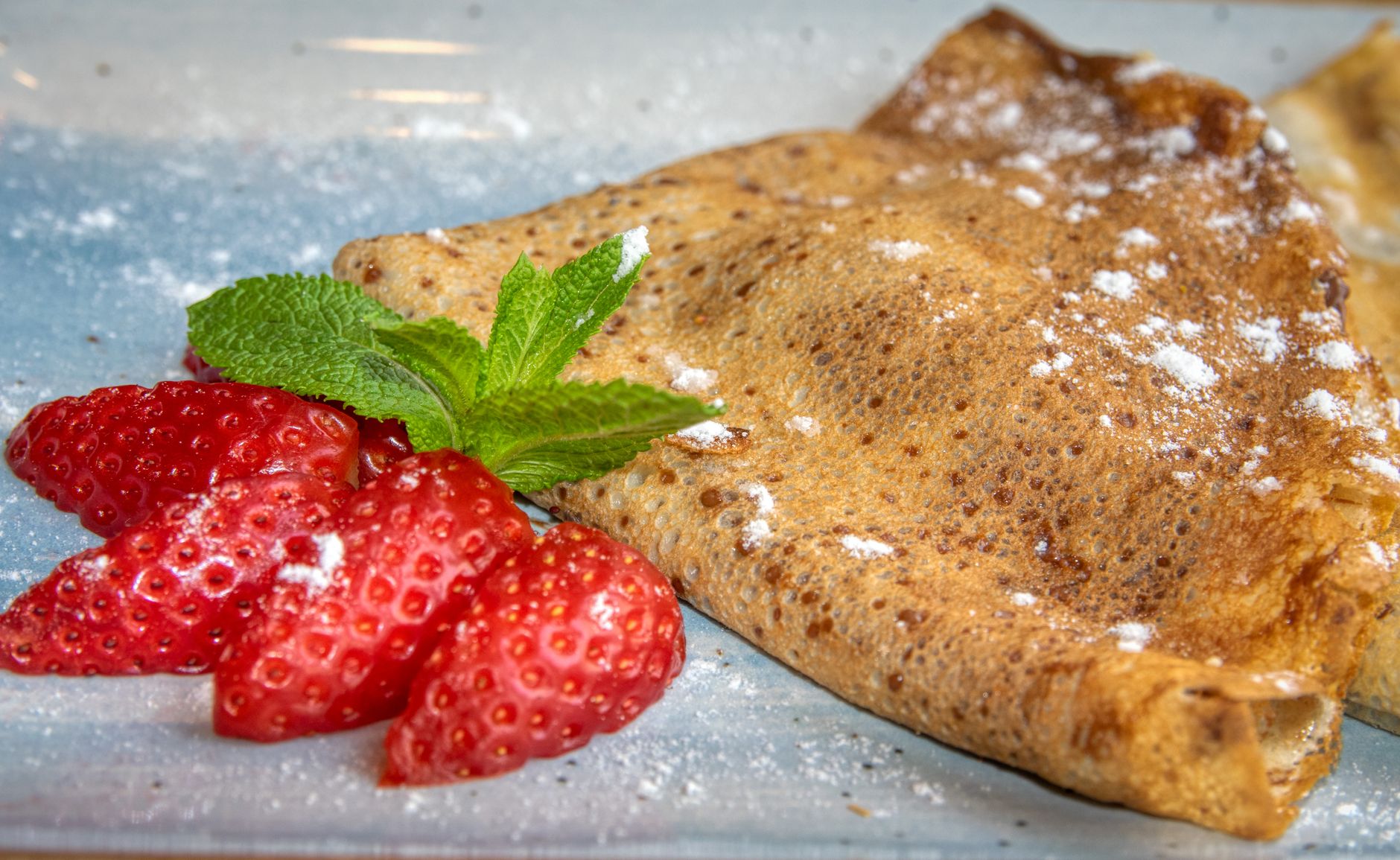 close up shot of a crepe