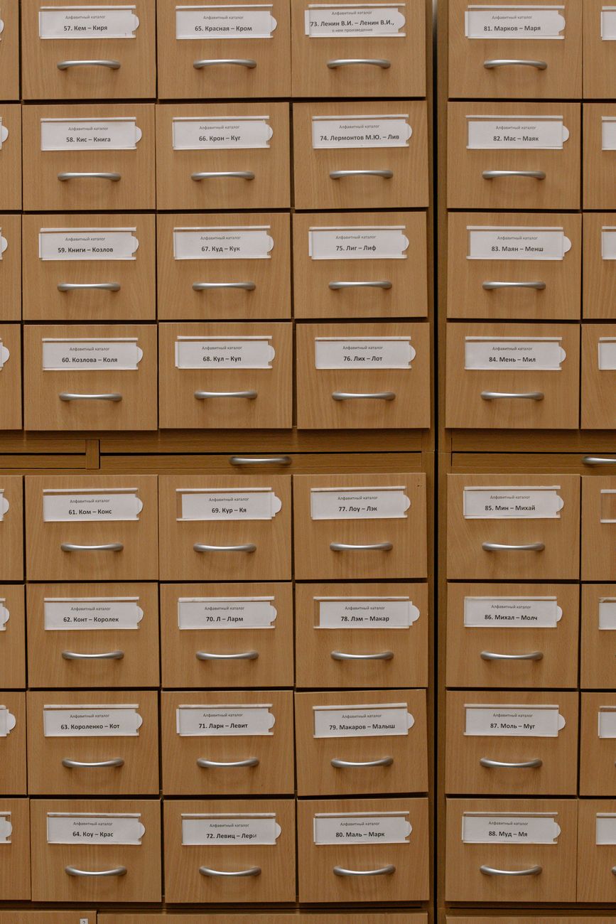 close up of brown drawers
