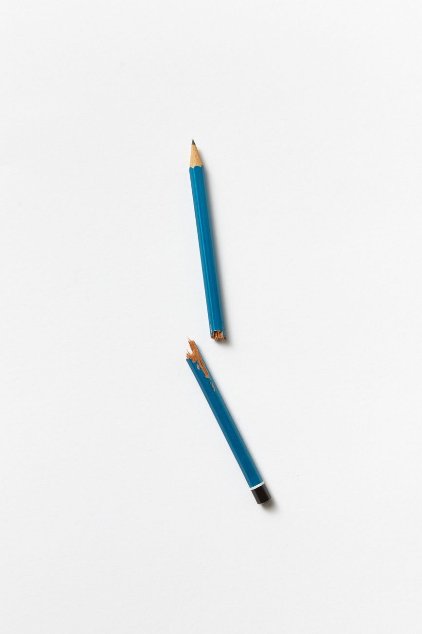a broken pencil